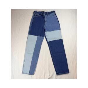 Hollister Ultra High-Rise Mom Patchwork Denim Jeans 26W